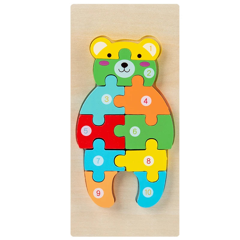 Montessori Wooden Toddler Puzzles