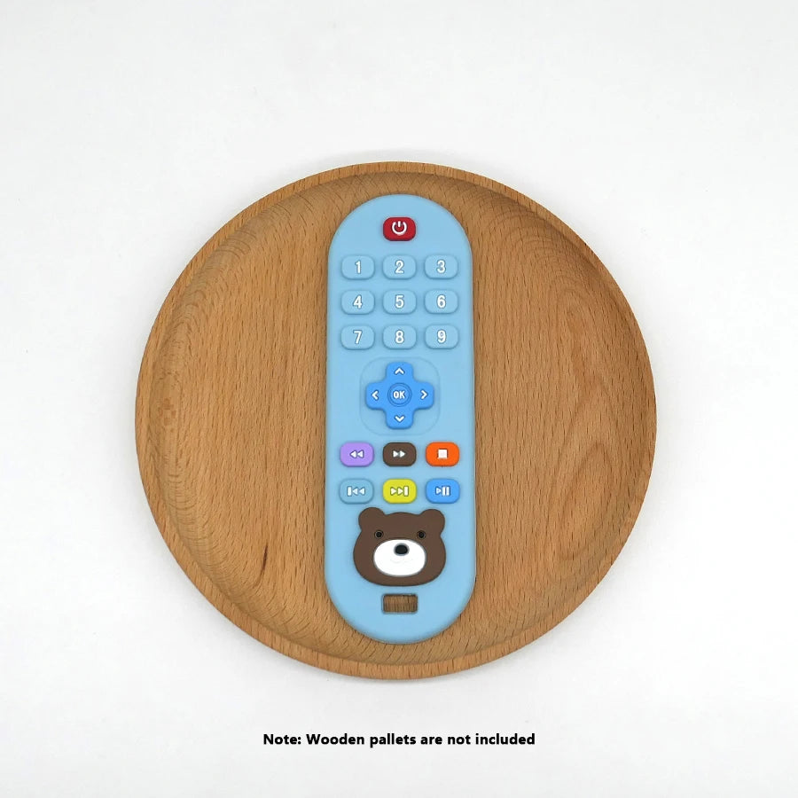 Silicone remote control teether