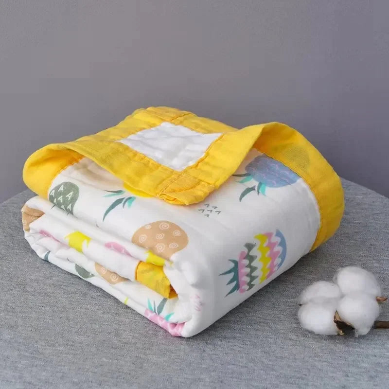 100% Cotton Muslin Swaddle Baby Blankets