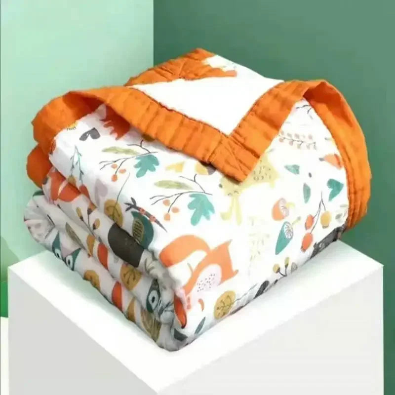100% Cotton Muslin Swaddle Baby Blankets