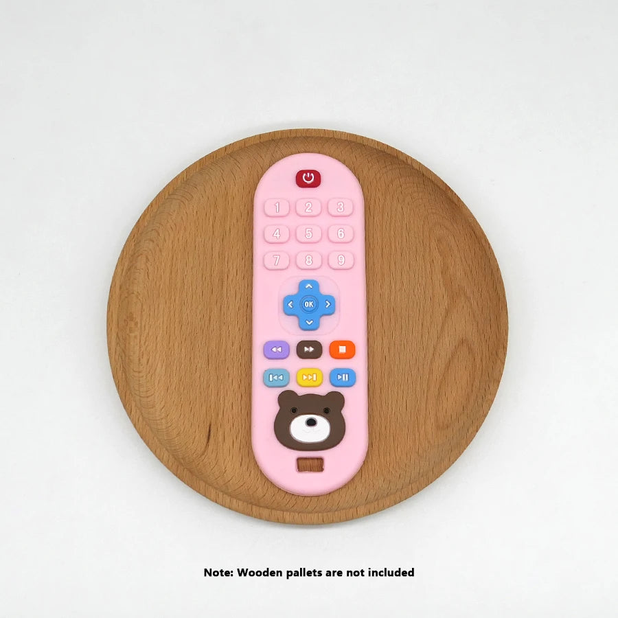 Silicone remote control teether