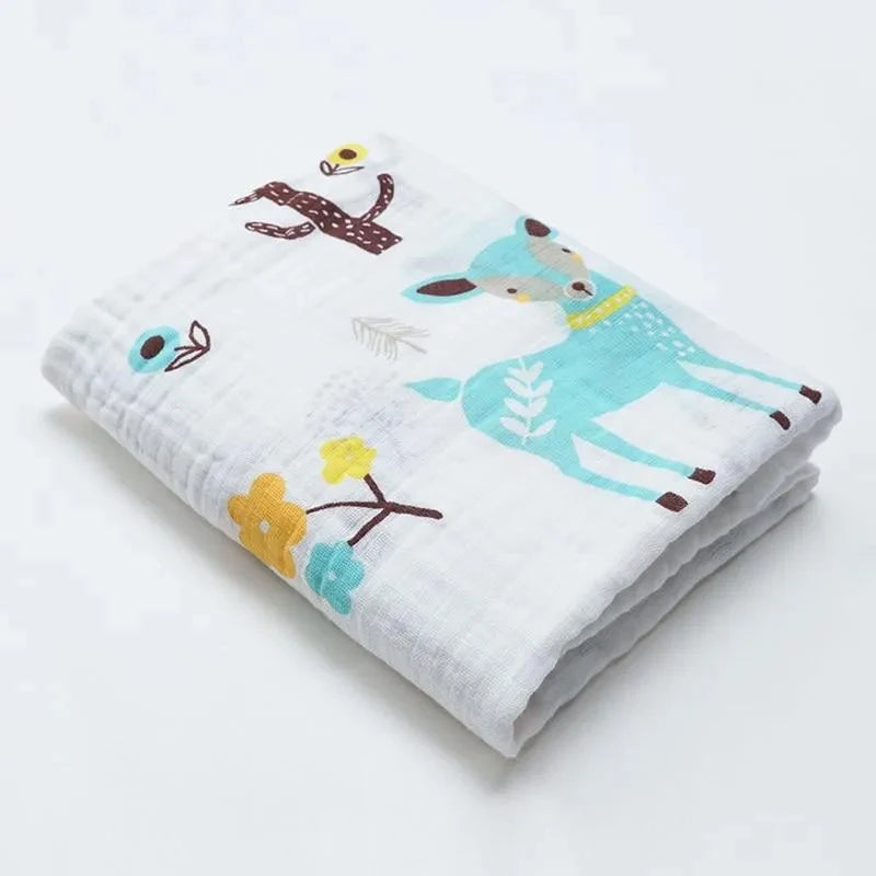 100% Muslin Cotton Swaddle Blankets