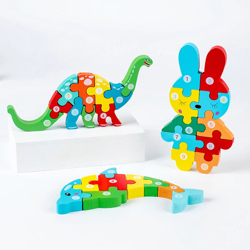Montessori Wooden Toddler Puzzles