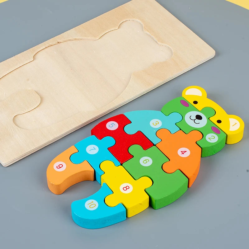Montessori Wooden Toddler Puzzles