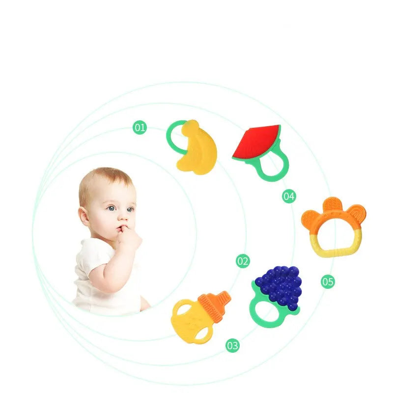 3PCS Baby Teething Toys