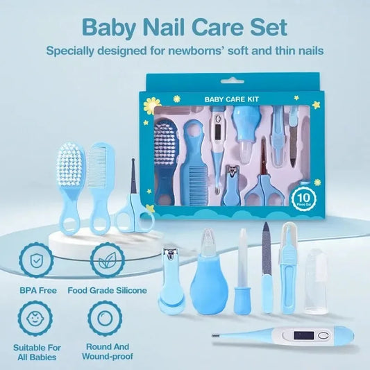 10 Pcs Newborn Baby Nail Hair Daily Care Kit