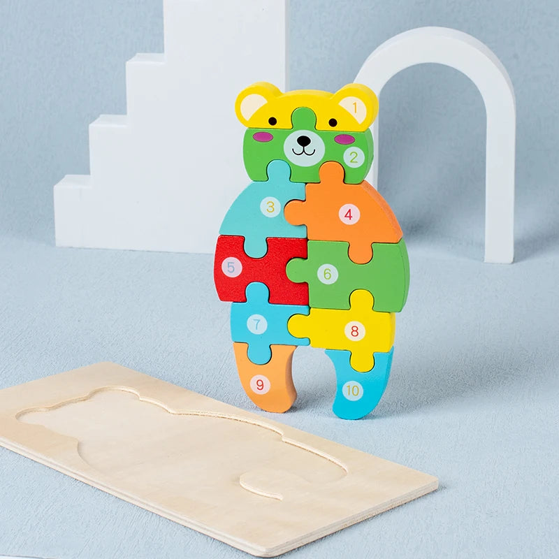 Montessori Wooden Toddler Puzzles