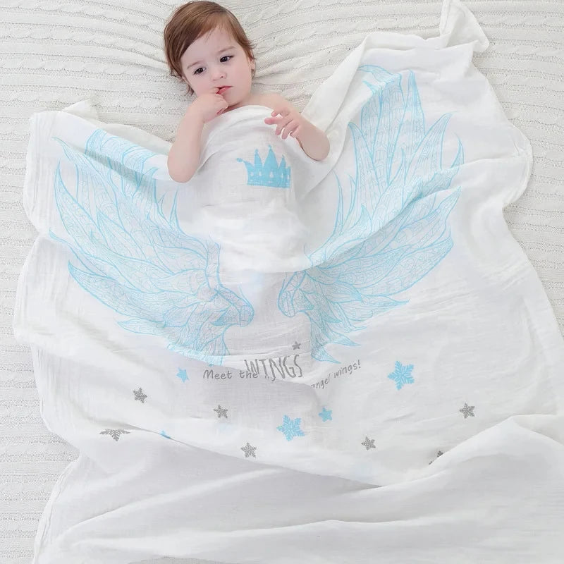 100% Muslin Cotton Swaddle Blankets