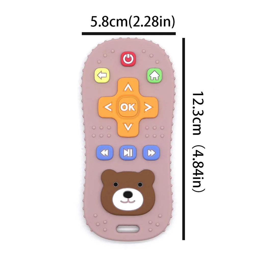 Teething Remote Control Montessori-Inspired Sensory Silicone Toy