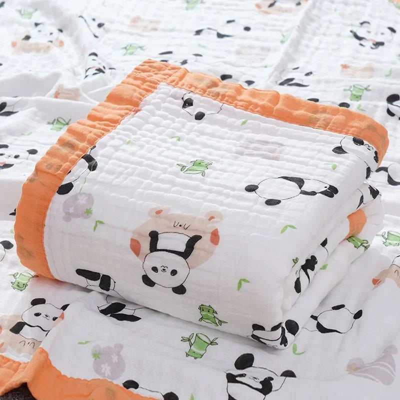 100% Cotton Muslin Swaddle Baby Blankets