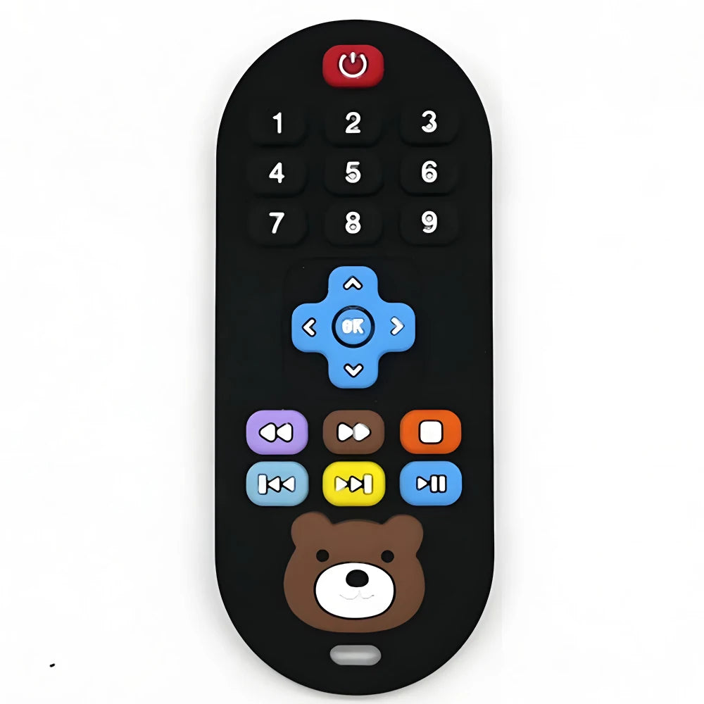 Silicone remote control teether