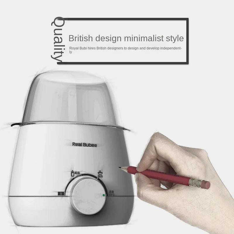 Food Heater Steam Sterilizer 5-Minute Fast Warming Precise Temperature Control Double Milk Warmer