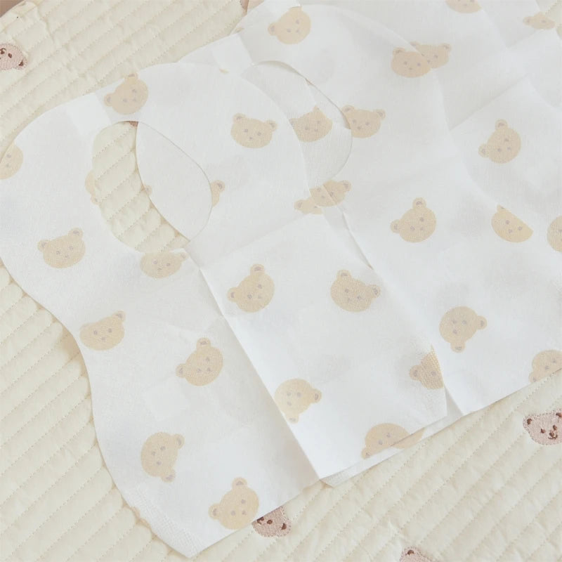 50-Pack Disposable Bibs