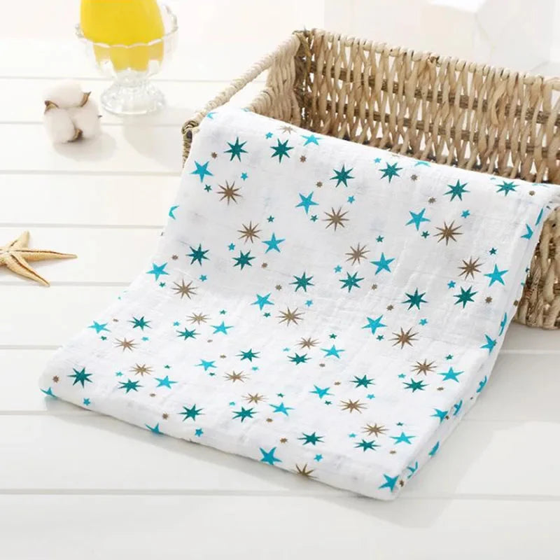 100% Muslin Cotton Swaddle Blankets
