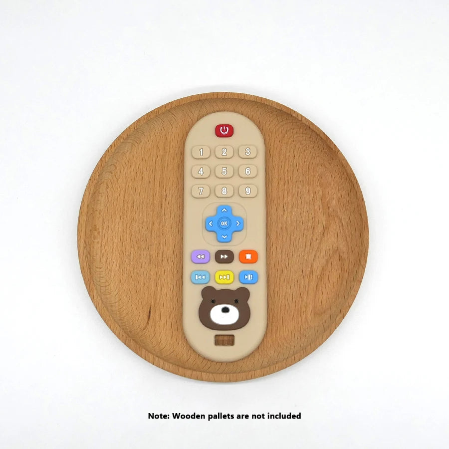 Silicone remote control teether