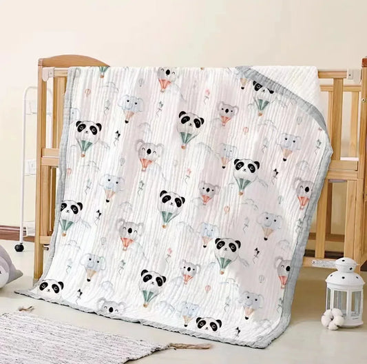 100% Cotton Muslin Swaddle Baby Blankets